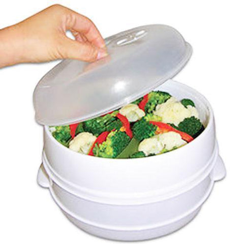 2 Tier Microwave Vegetable Steamer